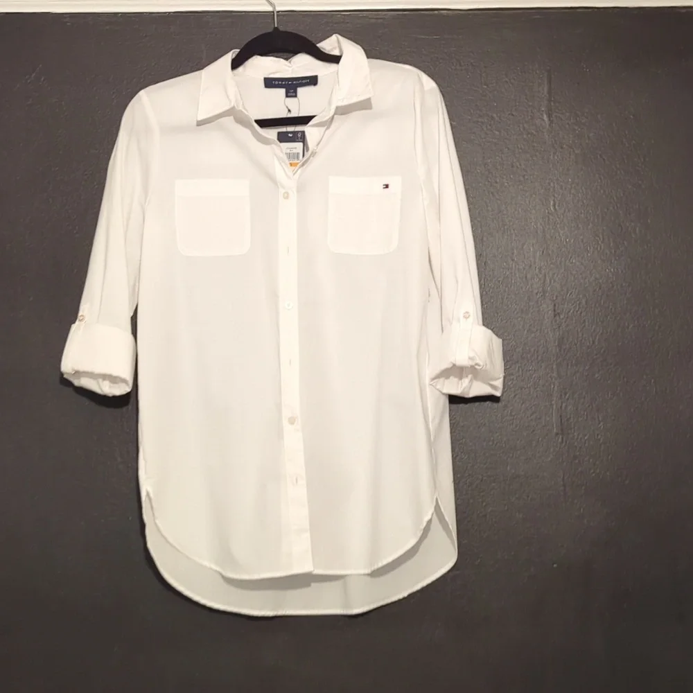 NEW! Easy Care Cotton Tunic Shirt - Picture 2 of 6